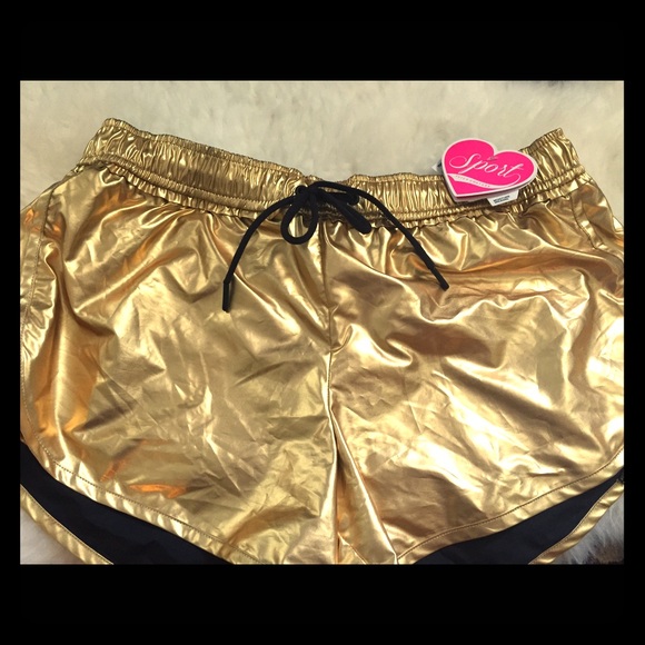 Bright Gold Running Shorts