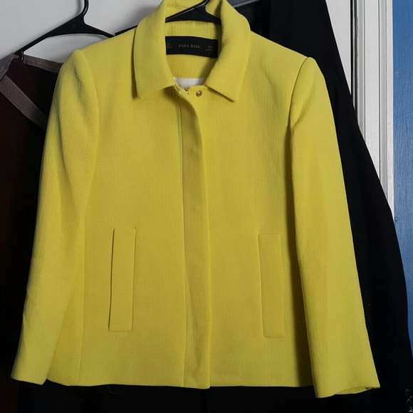Zara light yellow blazer