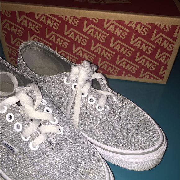 VANS silver/glitter with box ( almost new) - Picture 4 of 4