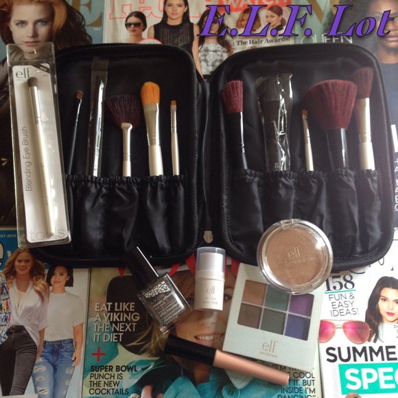 17 Piece ELF Makeup & Brush Lot