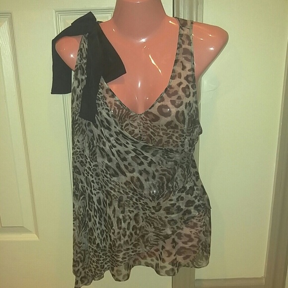 Silk Cheetah Print Blouse