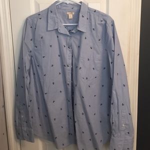 Women's jcrew xl button down