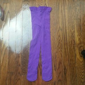 Purple kids tights
