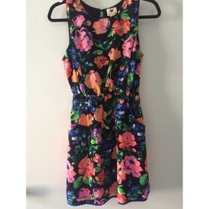 Neon floral dress!