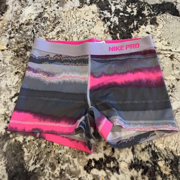 Pink and Gray Nike Pros