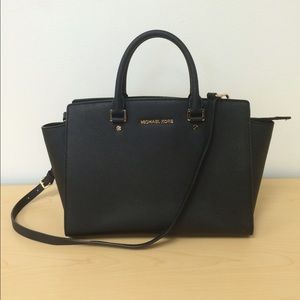 Michael Kors Selma Large Saffiano Leather Satchel