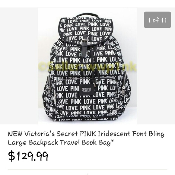 ❌ SOLD ❌ Victoria's Secret PINK Bookbag - Picture 4 of 4
