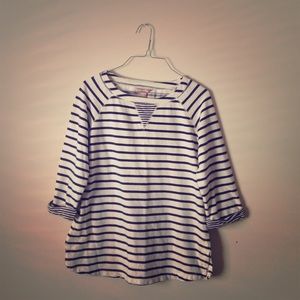 Navy blue striped shirt