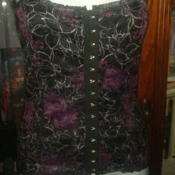 ing International Newport Group Purple Lace Corset