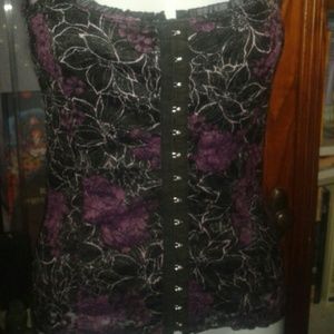 ing International Newport Group Purple Lace Corset