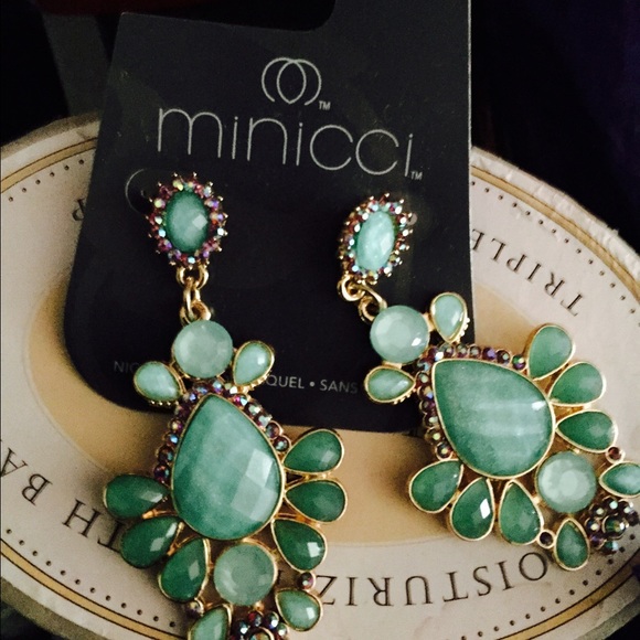 Green earrings