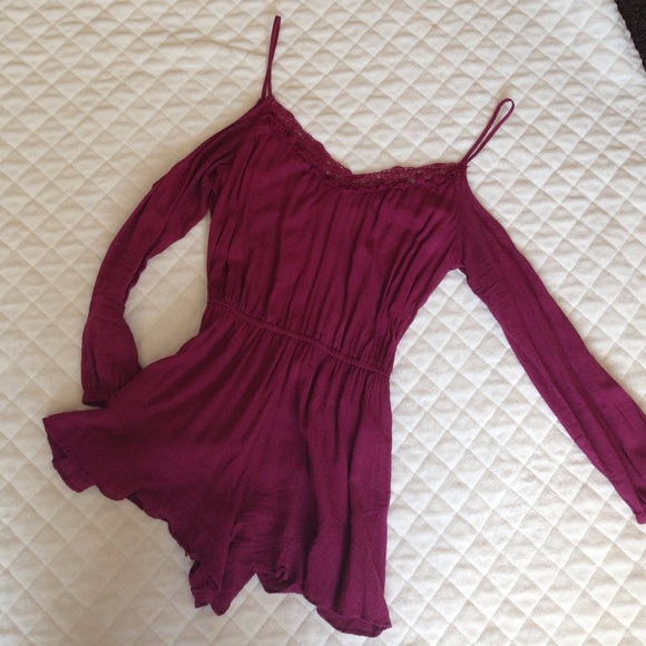 Urban outfitters off the shoulder romper