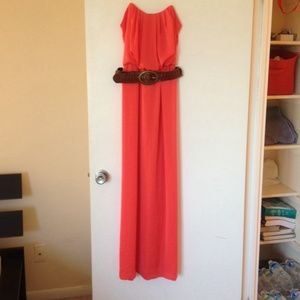 Maxi belted dress