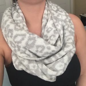 Leopard print infinity scarf