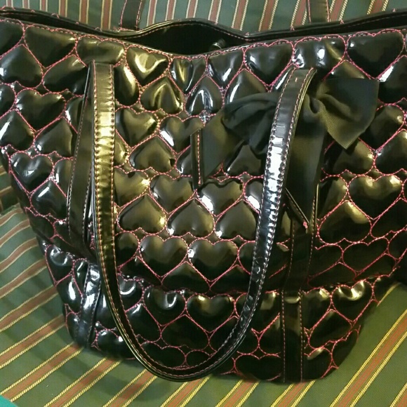 Black Betsey Johnson Tote Bag.