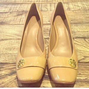 Tan Tory heels