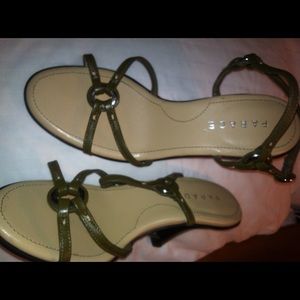 Army green sandals