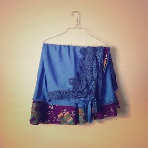 Reversible hippie skirt