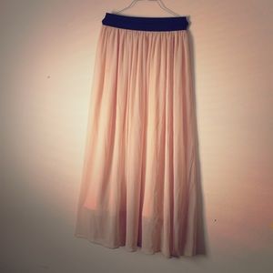 Long chiffon skirt