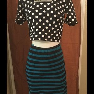 ▫️F21 Stripped Pencil Skirt▫️