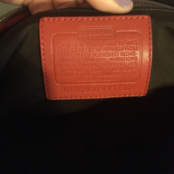 Rust Color Coach Handbag - Picture 3 of 3