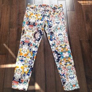 Sexy stretch floral pants