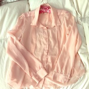 Forever 21, 100% polyester button down shirt