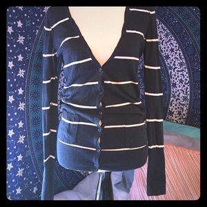 American Eagle striped button up cardigan