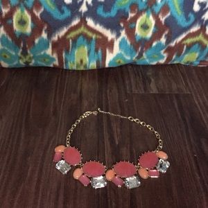 Pink/Orange statement necklace
