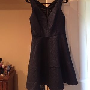 Express navy and sparkle dress; NWOT!