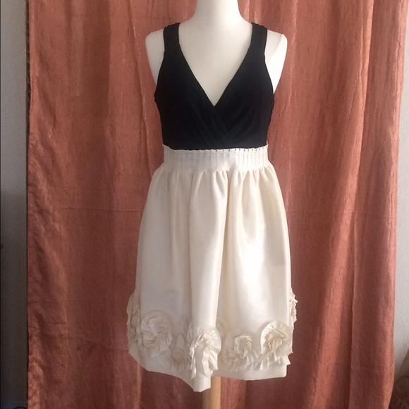 Black and Ivory Cocktail Dress