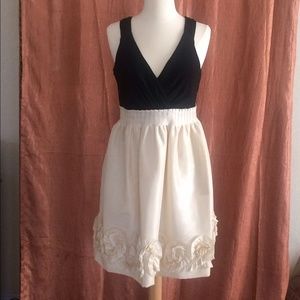 Black and Ivory Cocktail Dress