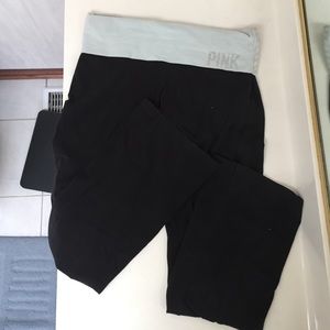 PINK Yoga Pants with Chevron Blue and White🙆💓