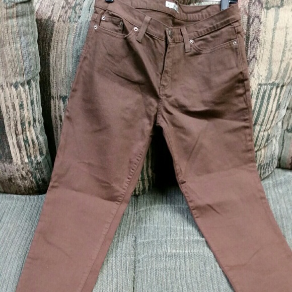 Brown skinny jeans