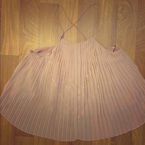 ASTR blush pink blouse adjustable straps SIZE M