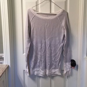Lulu lemon reversible boat neck sweater size 6