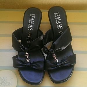 Black Wedge Style Heels