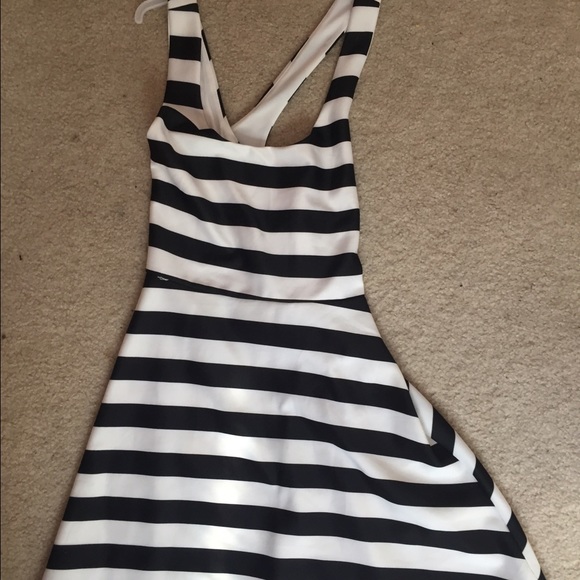 Striped, racer back dress from wet seal