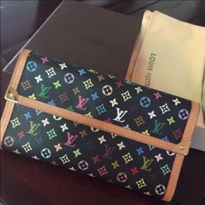 Authentic Louis Vuitton Multi-Colored Wallet