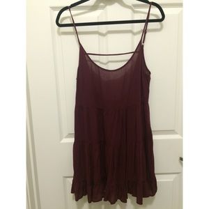 Brandy Melville strappy burgundy dress