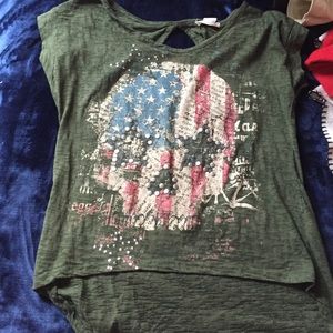 Skull design hi-low top