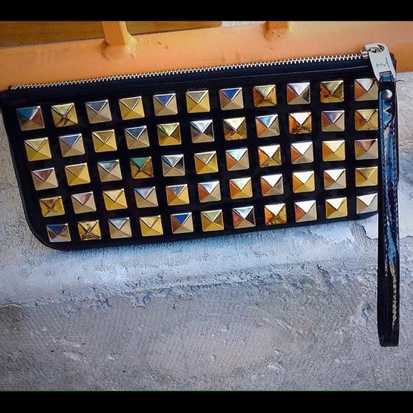 Marc Jacobs Vinyl Studded Clutch