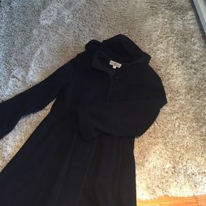 Long a line wool coat