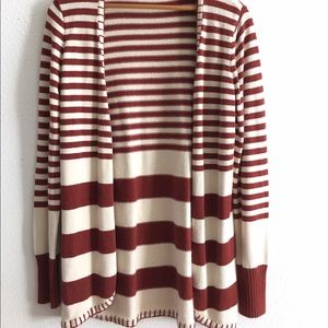 Vintage rust & cream stripe sweater
