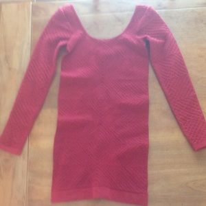 BCBGeneration red bodycon long sleeve dress