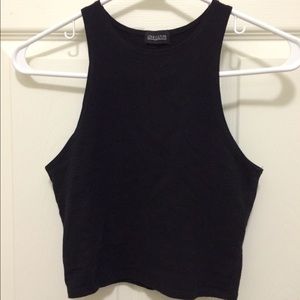 Love culture black crop top