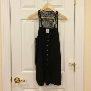 Victoria's Secret PINK Romper Black Sz M