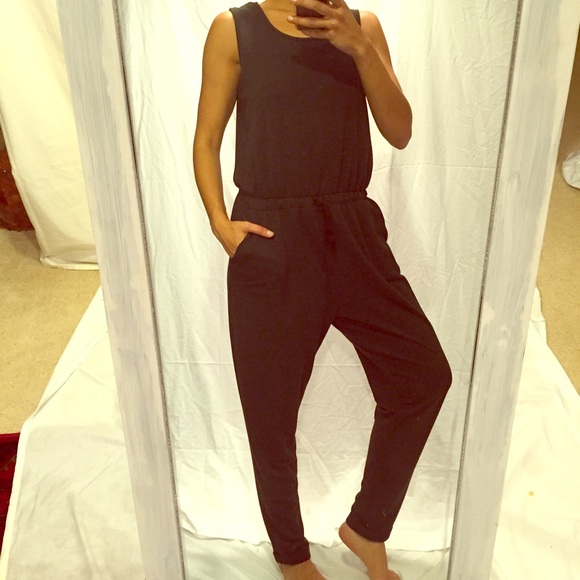 Casual Gray Jumpsuit