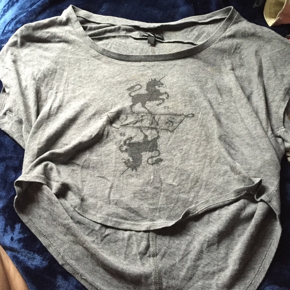 Vans unicorn logo crop top