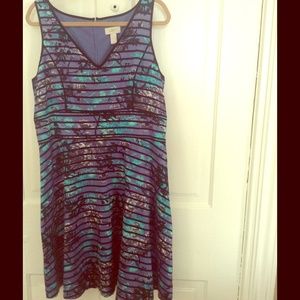 Loft Floral Print Dress